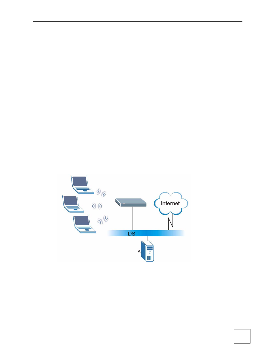 Figure 579 wpa(2) with radius application example | ZyXEL Communications 200 Series User Manual | Page 841 / 902