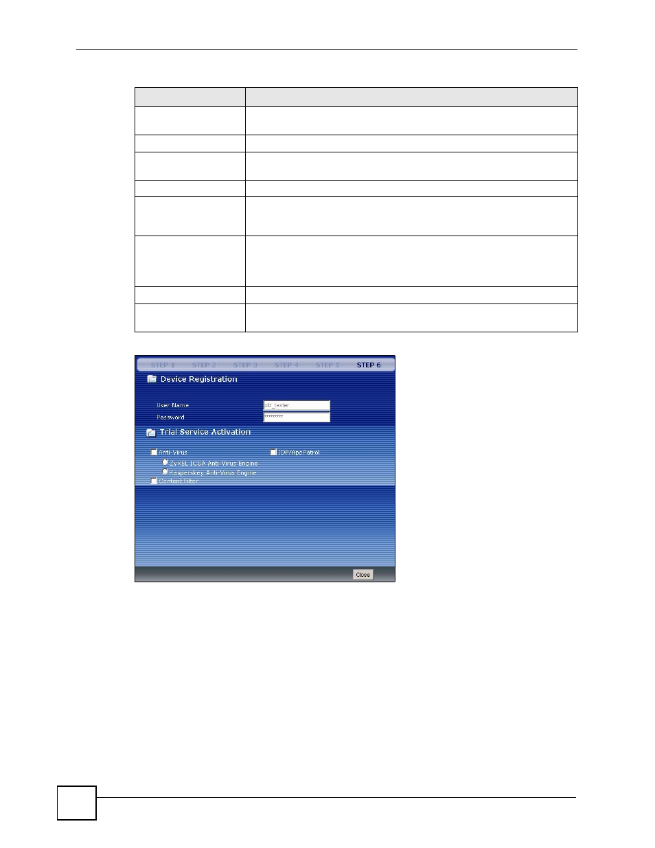 Figure 30 registration: registered device | ZyXEL Communications 200 Series User Manual | Page 92 / 902