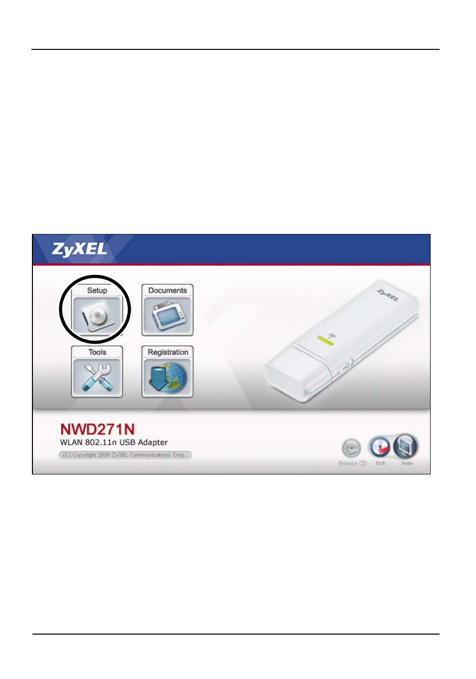 1 installation der software | ZyXEL Communications WLAN 802.11n USB Adapter NWD271N User Manual | Page 11 / 57