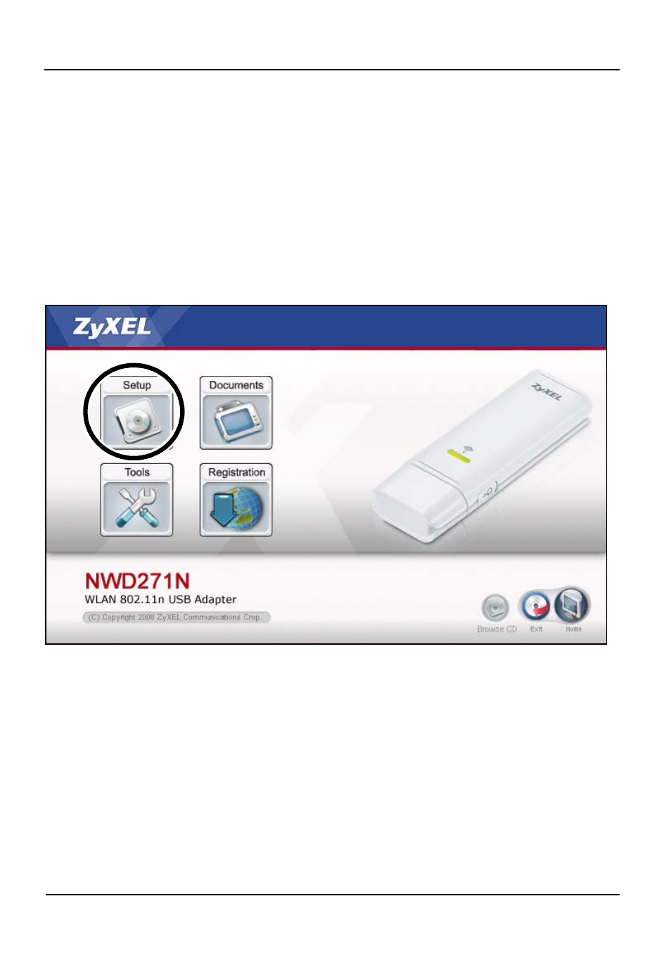 1 installare il software | ZyXEL Communications WLAN 802.11n USB Adapter NWD271N User Manual | Page 35 / 57