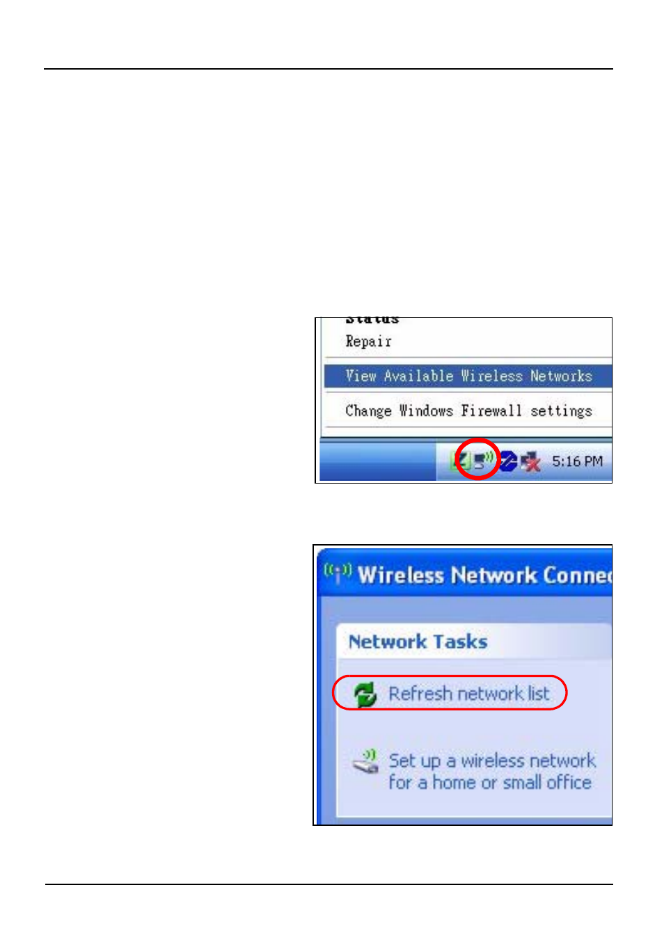 Windows wlan configuration tool, Windows xp sp2 | ZyXEL Communications WLAN 802.11n USB Adapter NWD271N User Manual | Page 7 / 57