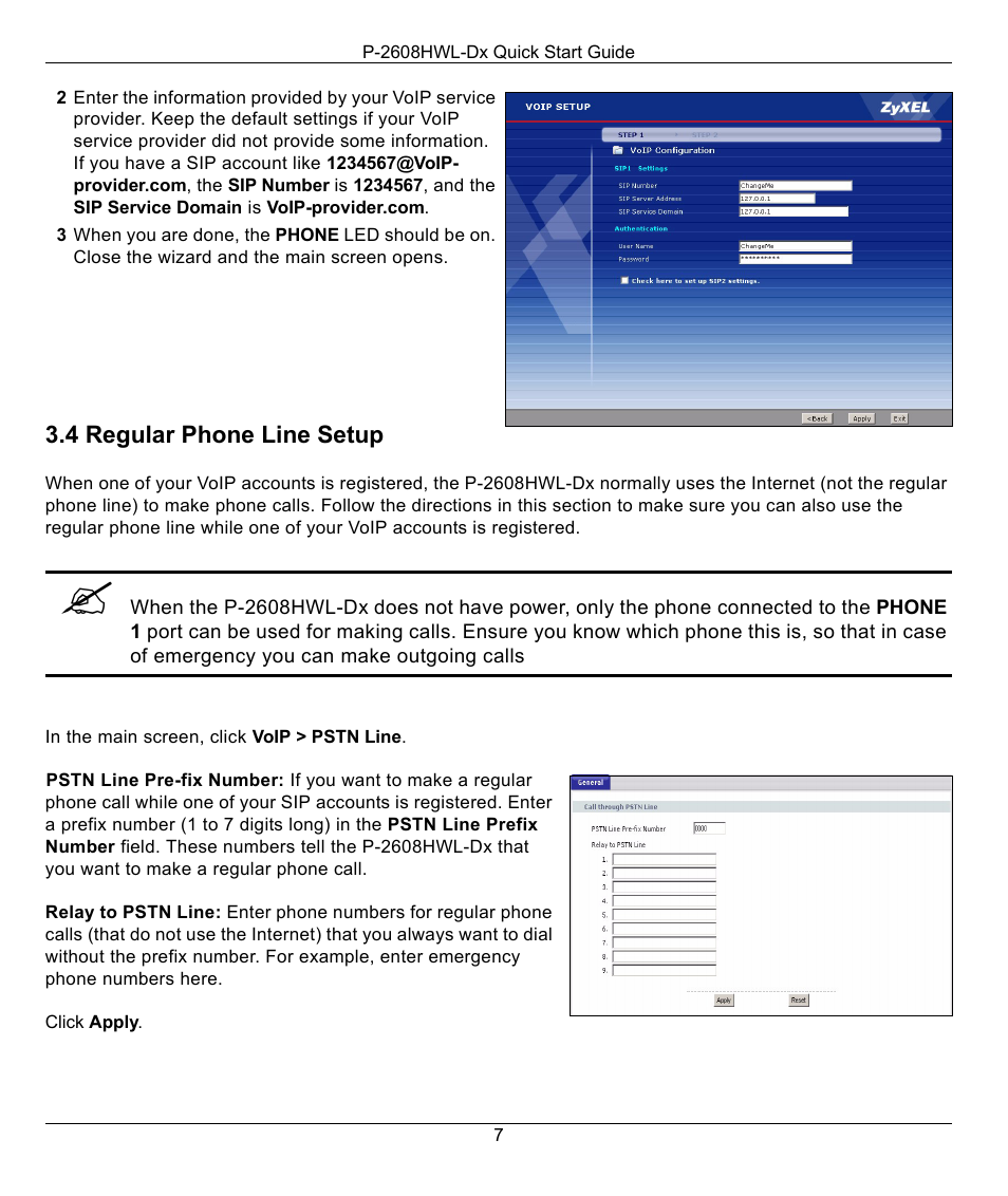 ZyXEL Communications P-2608HWL-DX User Manual | Page 7 / 8