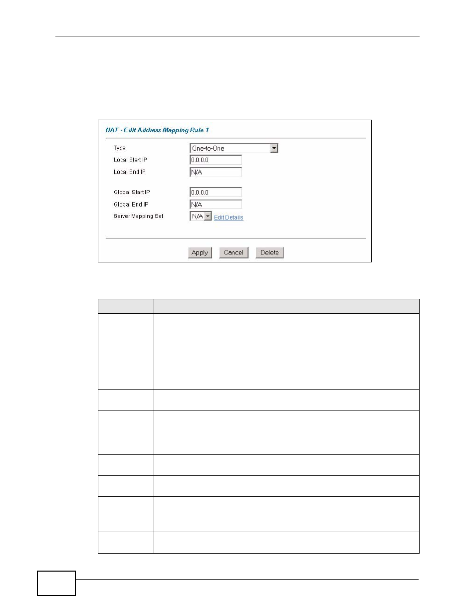 2 editing an address mapping rule | ZyXEL Communications P-2900-4HB User Manual | Page 62 / 126