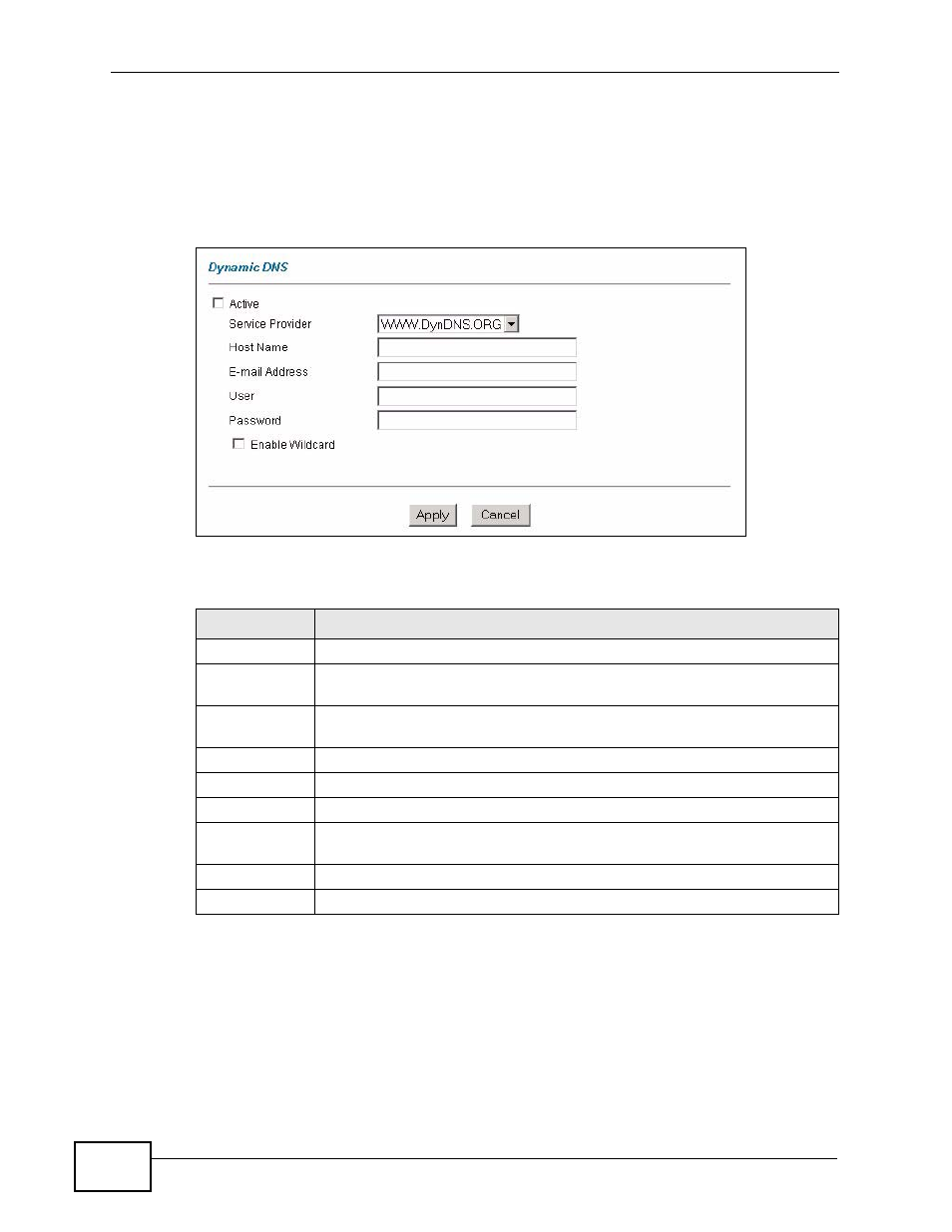 2 the dynamic dns screen | ZyXEL Communications P-2900-4HB User Manual | Page 68 / 126