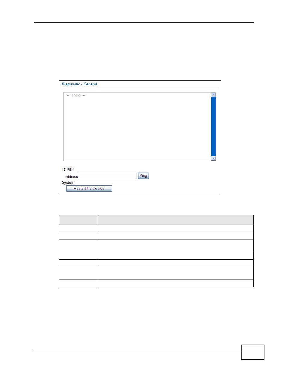 4 the diagnostics screen | ZyXEL Communications P-2900-4HB User Manual | Page 85 / 126