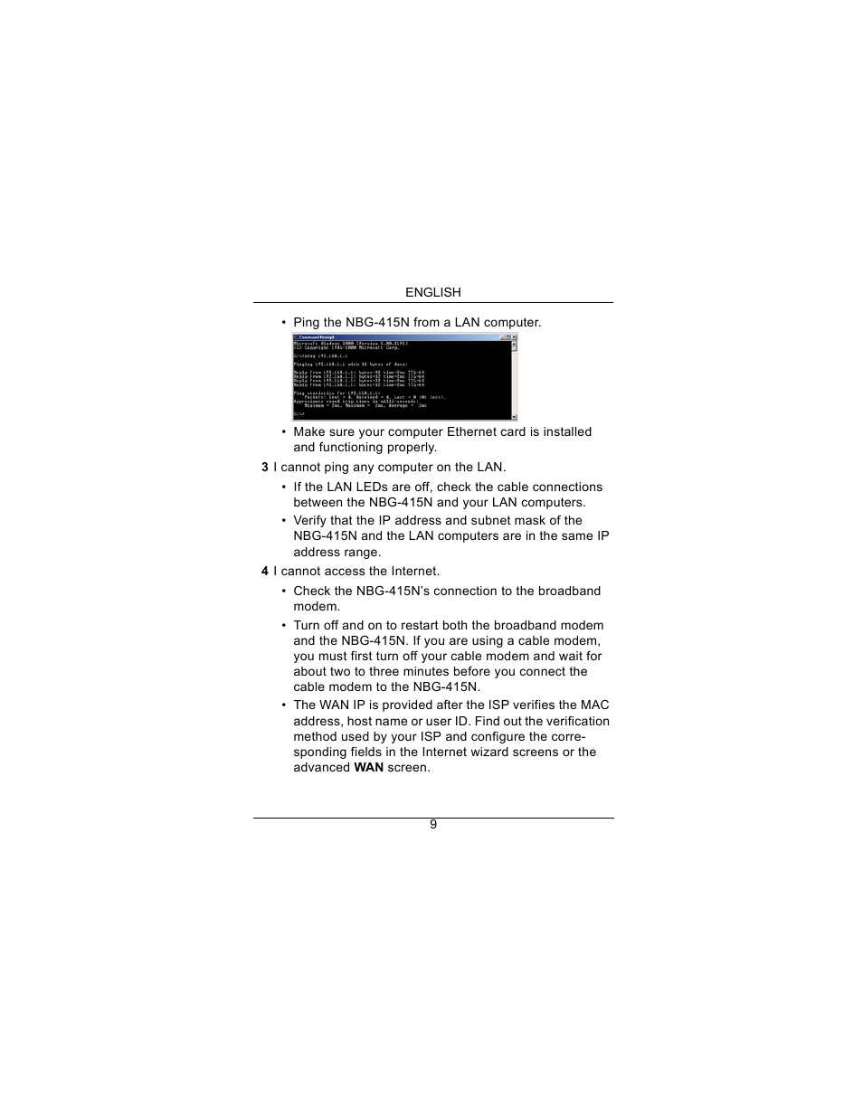 ZyXEL Communications Draft 802.11n Wireless Broadband 1-NBG-415N User Manual | Page 10 / 109
