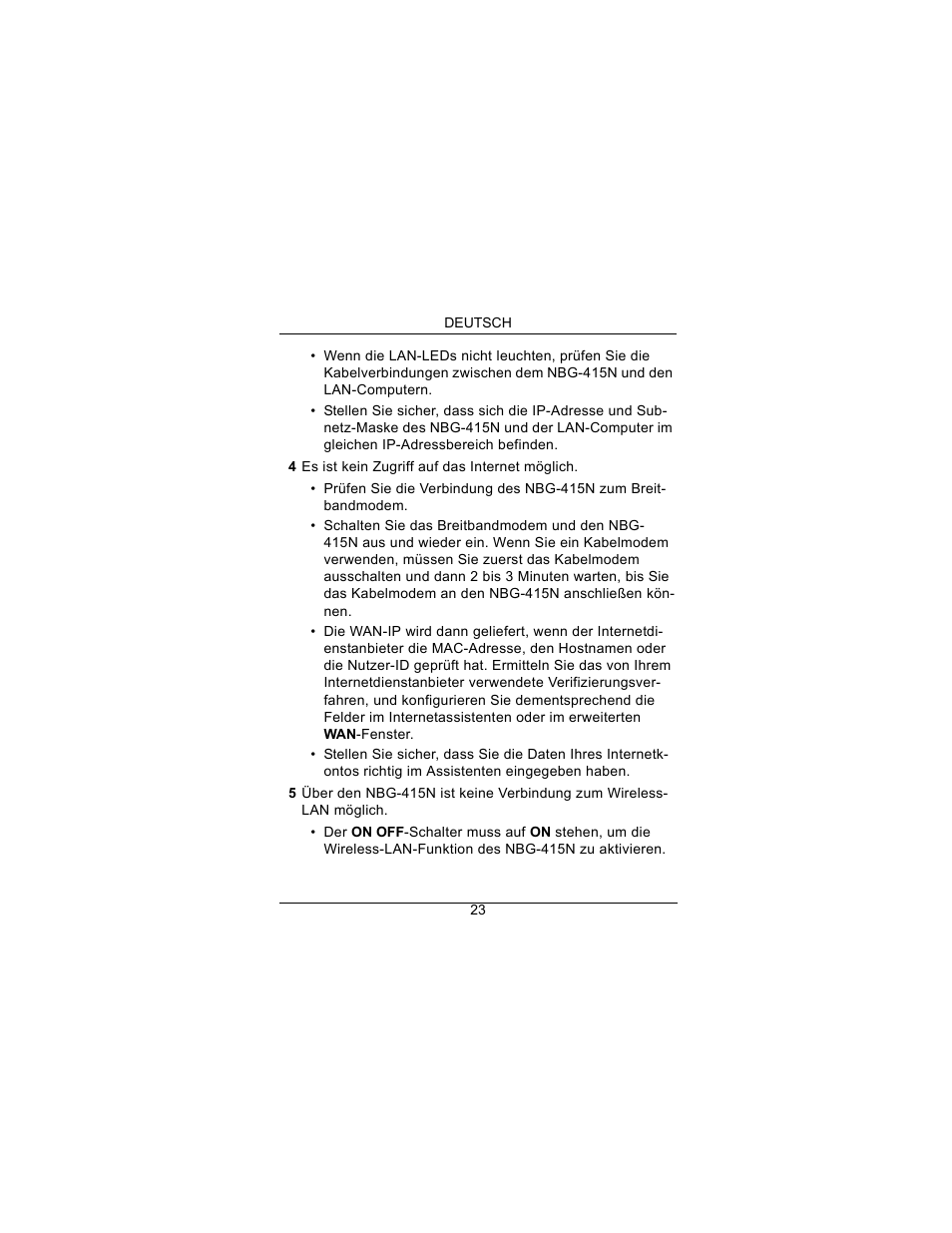 ZyXEL Communications Draft 802.11n Wireless Broadband 1-NBG-415N User Manual | Page 24 / 109