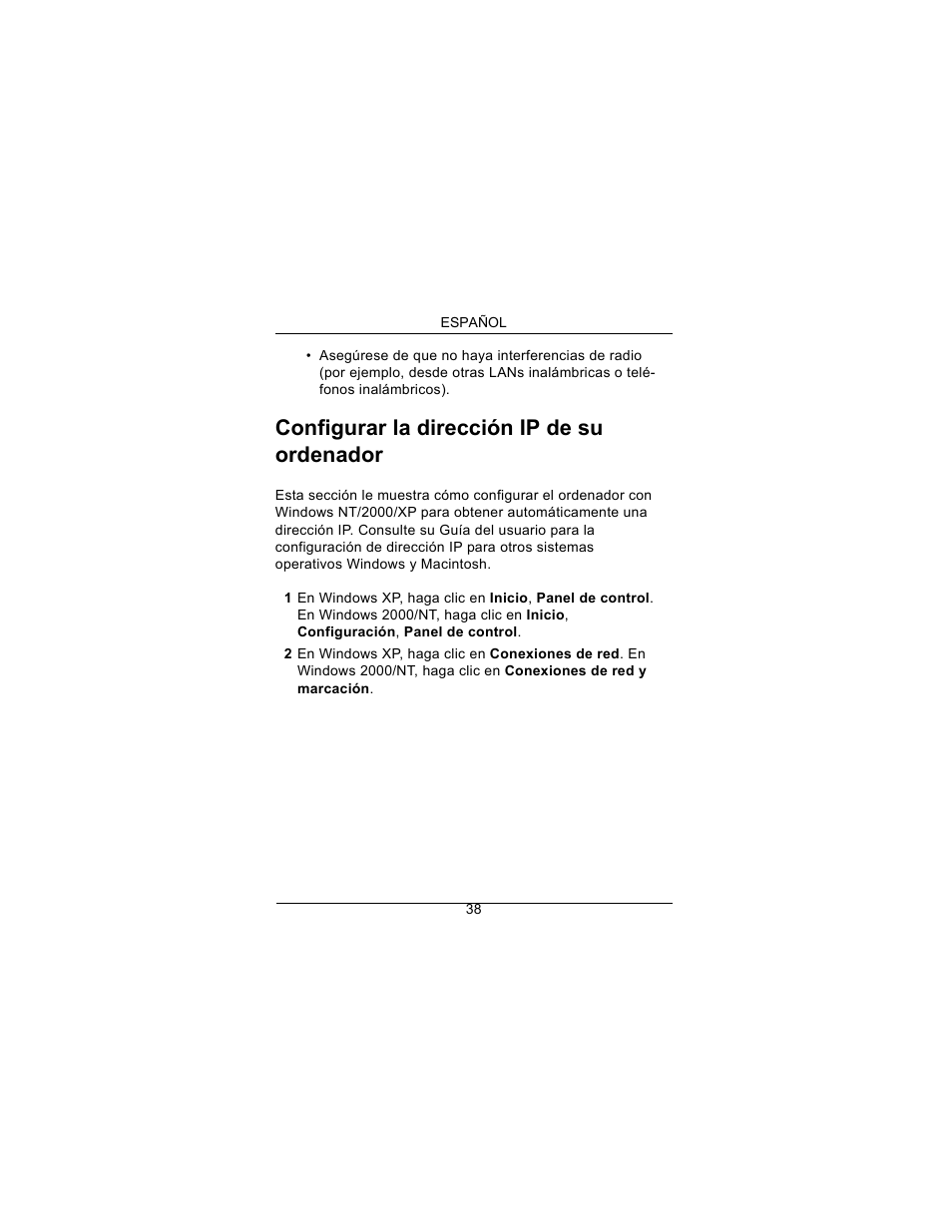 Configurar la dirección ip de su ordenador | ZyXEL Communications Draft 802.11n Wireless Broadband 1-NBG-415N User Manual | Page 39 / 109