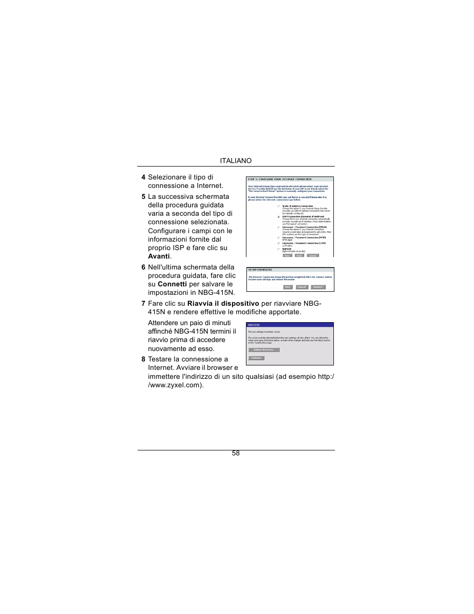 ZyXEL Communications Draft 802.11n Wireless Broadband 1-NBG-415N User Manual | Page 59 / 109