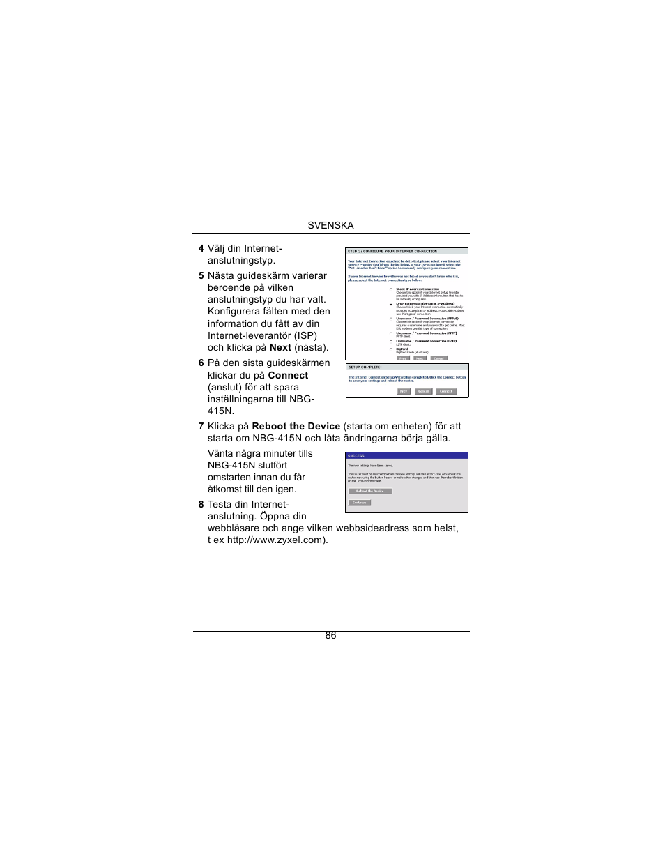ZyXEL Communications Draft 802.11n Wireless Broadband 1-NBG-415N User Manual | Page 87 / 109