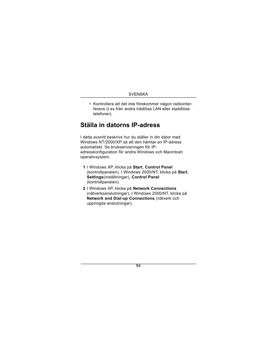 Ställa in datorns ip-adress | ZyXEL Communications Draft 802.11n Wireless Broadband 1-NBG-415N User Manual | Page 95 / 109