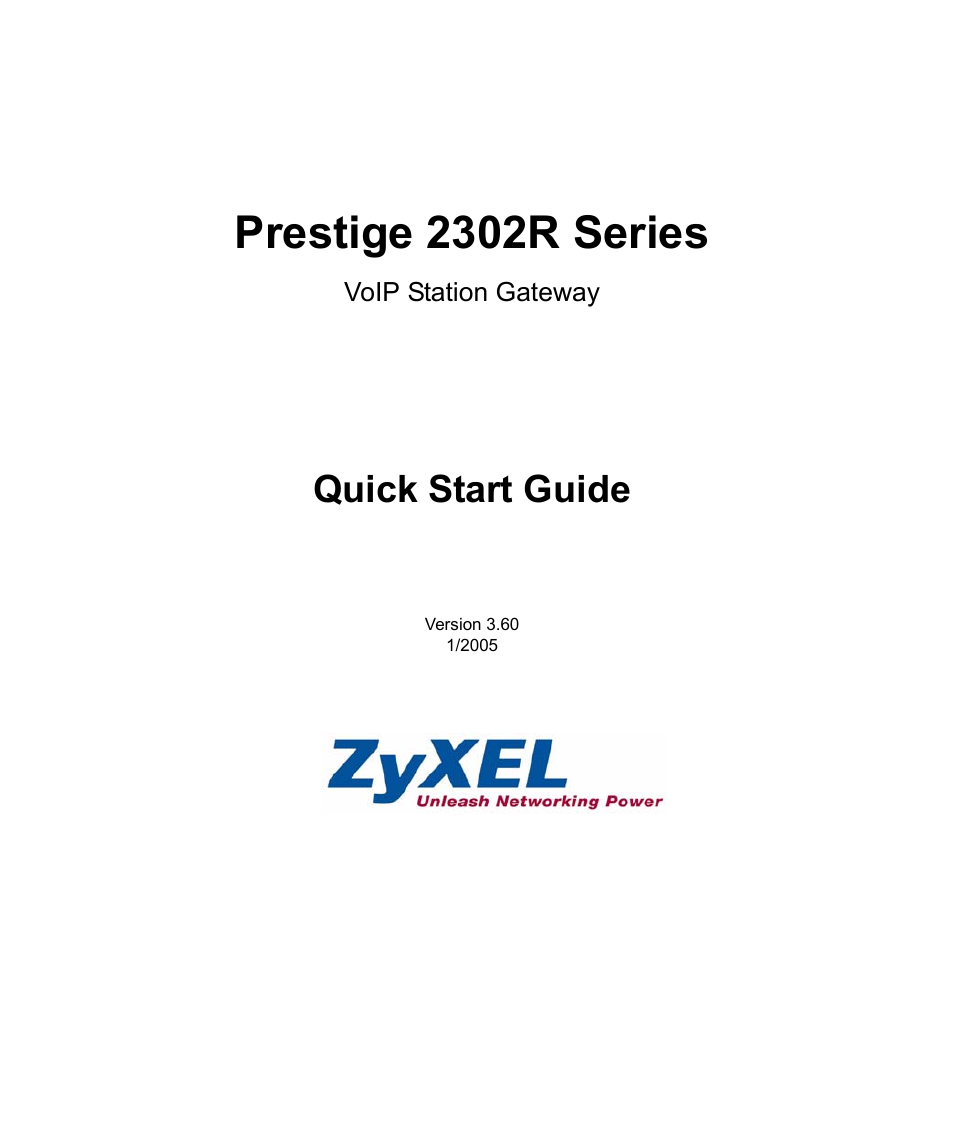 ZyXEL Communications Prestige 2302R User Manual | 14 pages