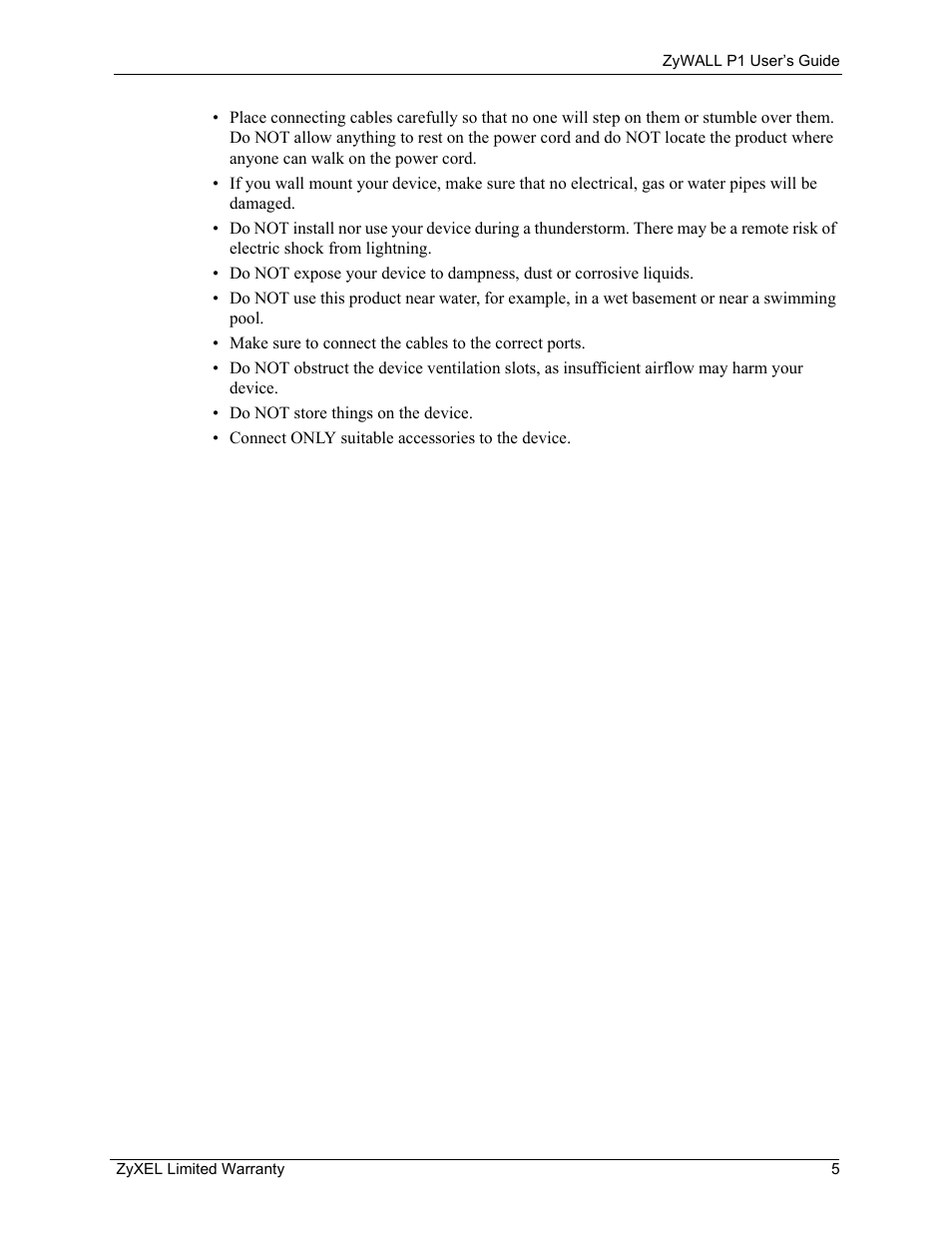ZyXEL Communications ZyXEL ZyWALL P1 User Manual | Page 6 / 369