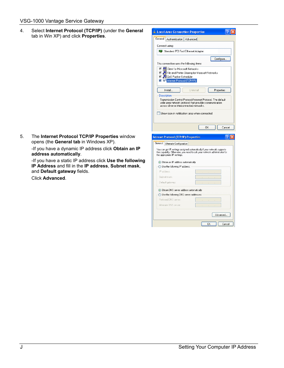 ZyXEL Communications ZyXEL Vantage VSG-1000 User Manual | Page 116 / 131
