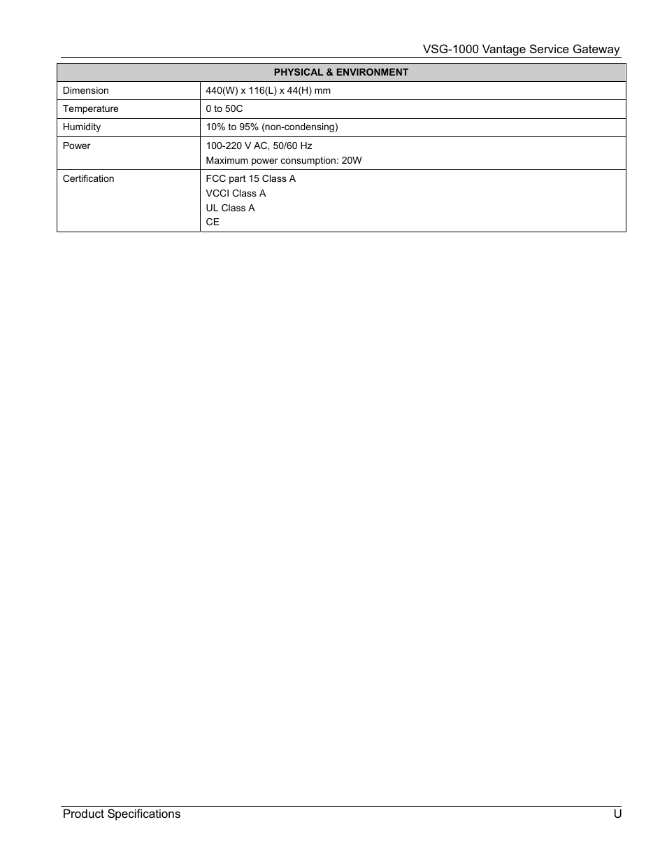 ZyXEL Communications ZyXEL Vantage VSG-1000 User Manual | Page 127 / 131