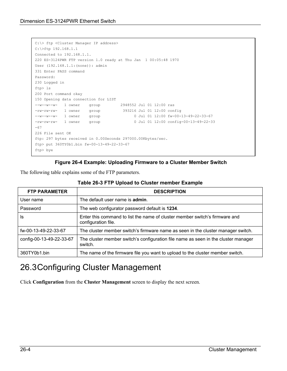 3 configuring cluster management | ZyXEL Communications ES-3124PWR User Manual | Page 186 / 258