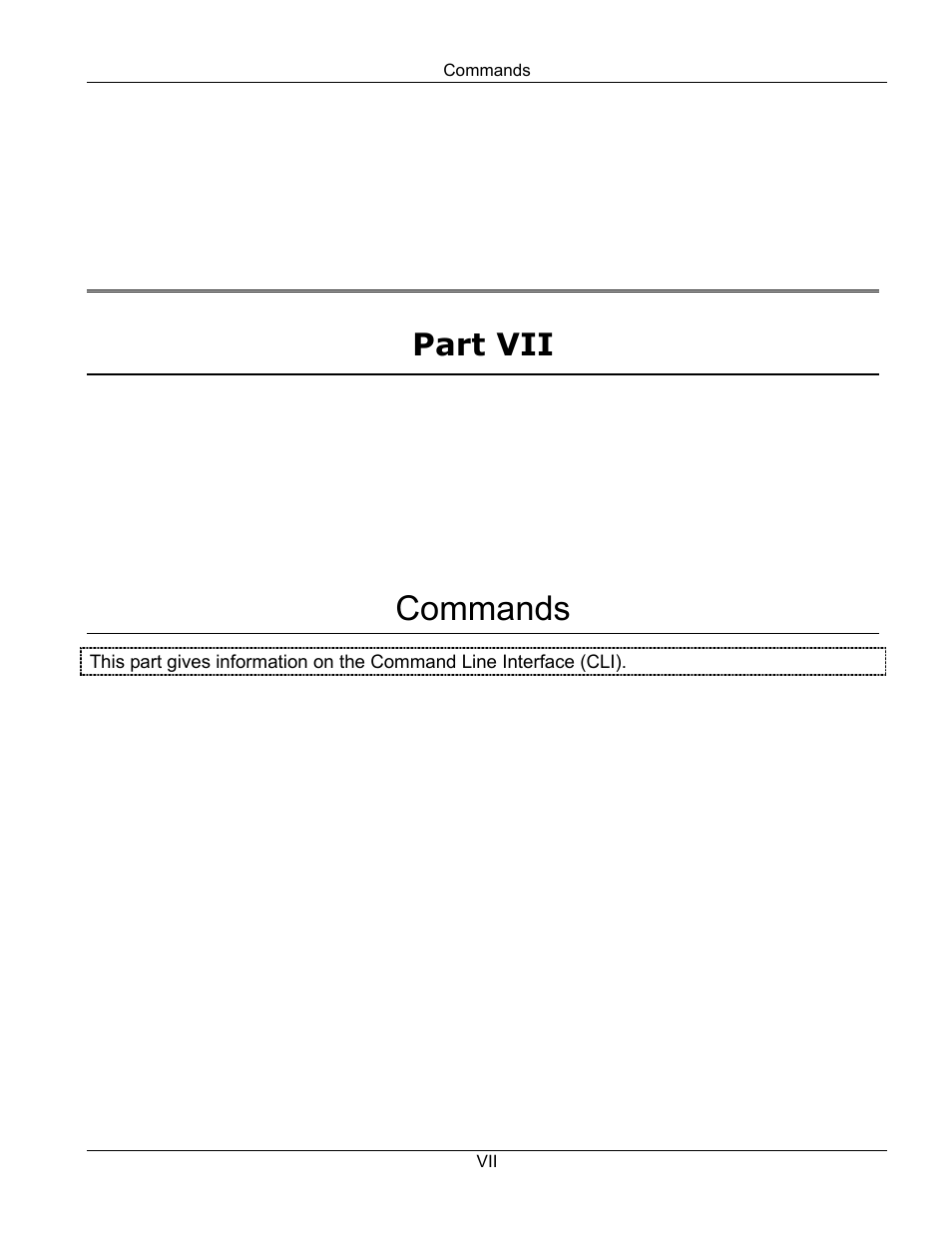 Vii commands, Commands, Part vii | ZyXEL Communications ES-3124PWR User Manual | Page 193 / 258