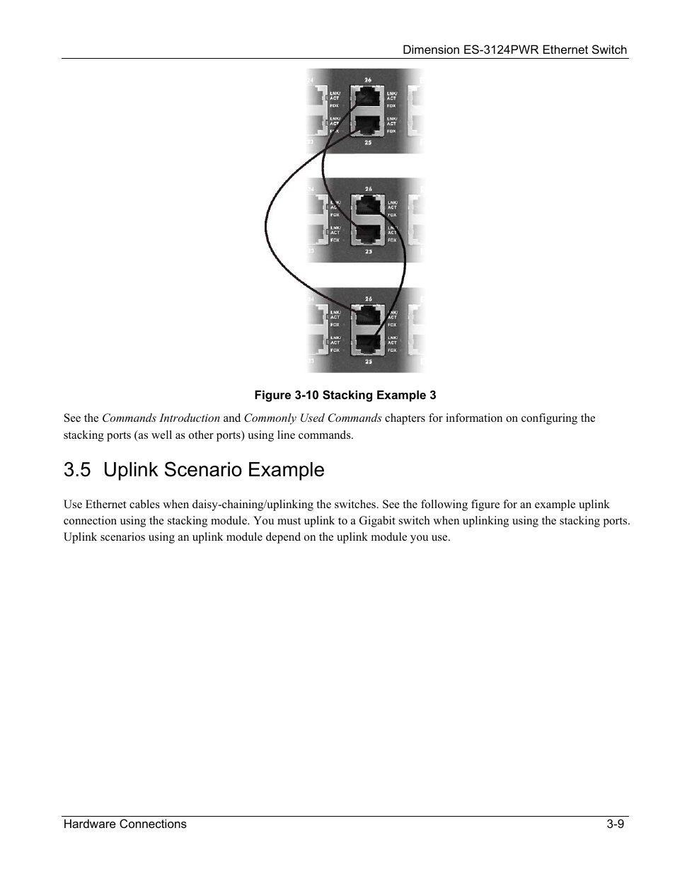 5 uplink scenario example | ZyXEL Communications ES-3124PWR User Manual | Page 43 / 258