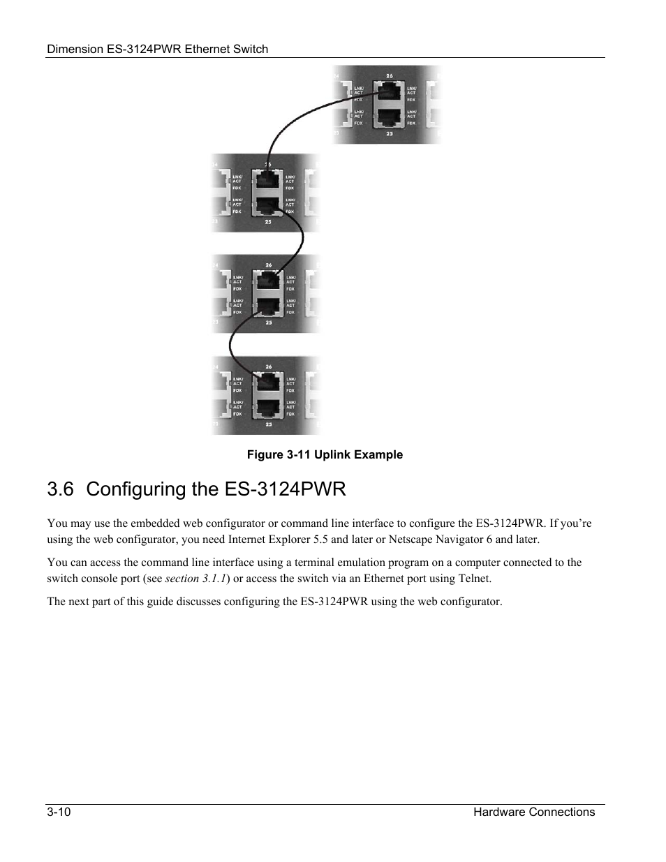 6 configuring the es-3124pwr | ZyXEL Communications ES-3124PWR User Manual | Page 44 / 258