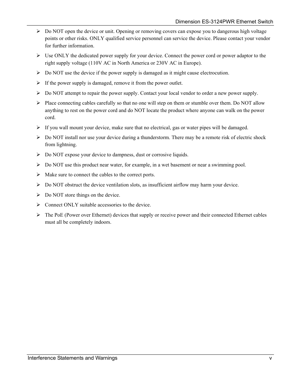 ZyXEL Communications ES-3124PWR User Manual | Page 5 / 258