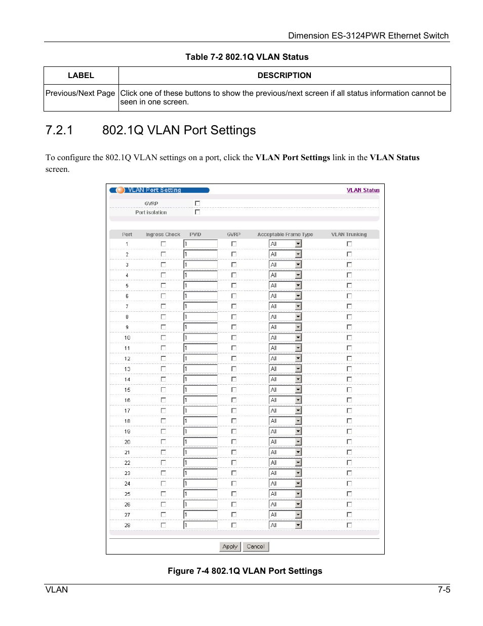 ZyXEL Communications ES-3124PWR User Manual | Page 85 / 258