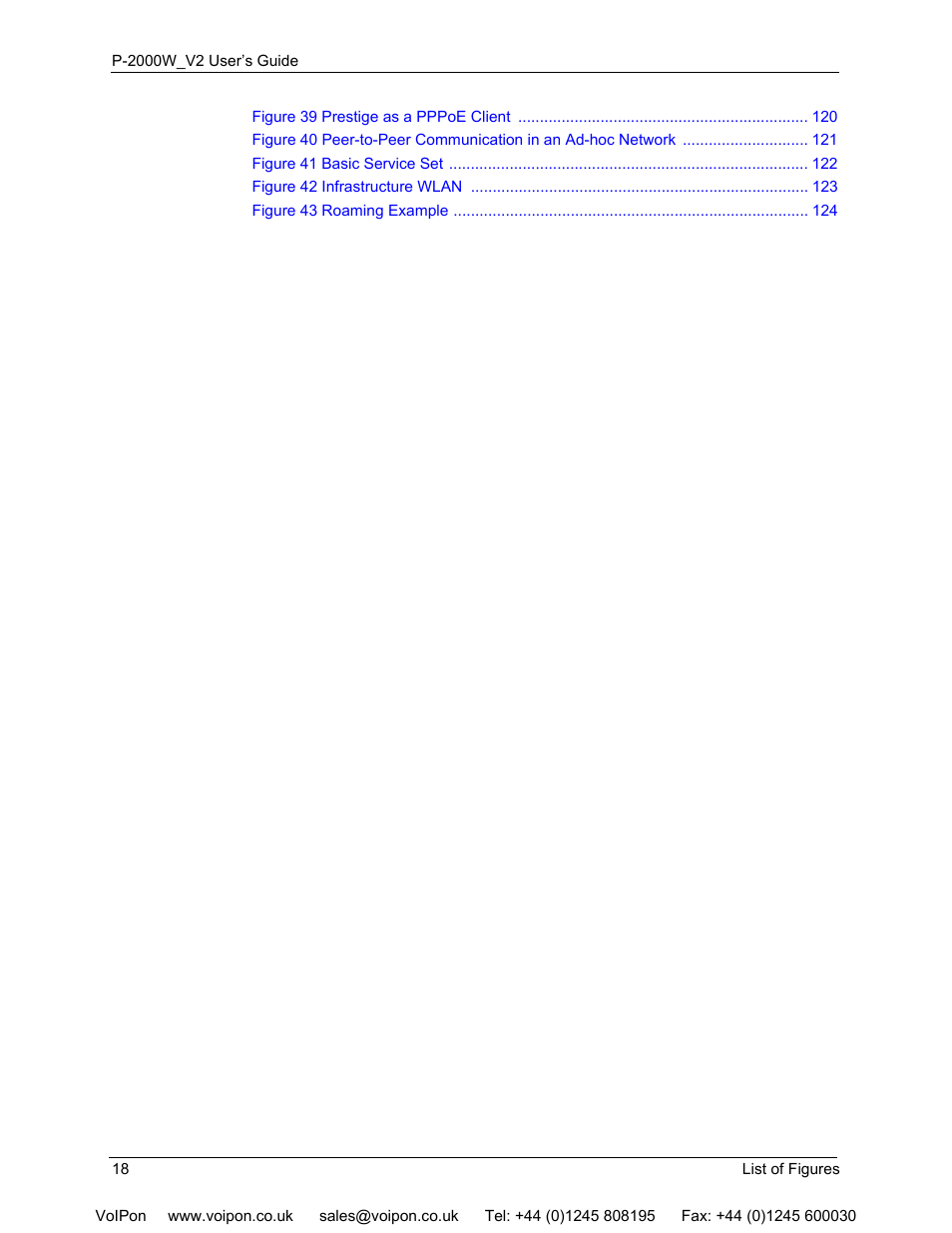 ZyXEL Communications P2000W User Manual | Page 18 / 131