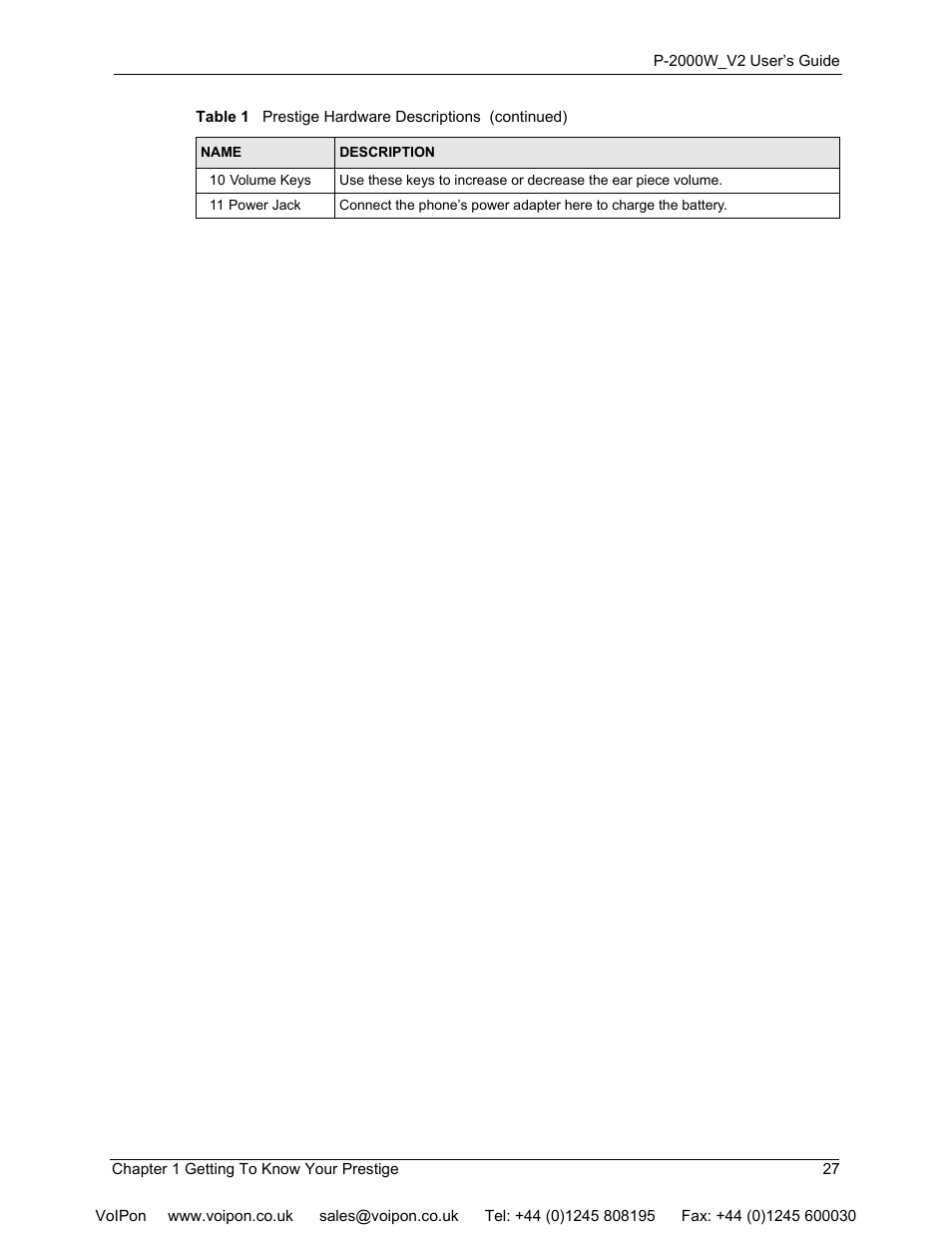 ZyXEL Communications P2000W User Manual | Page 27 / 131