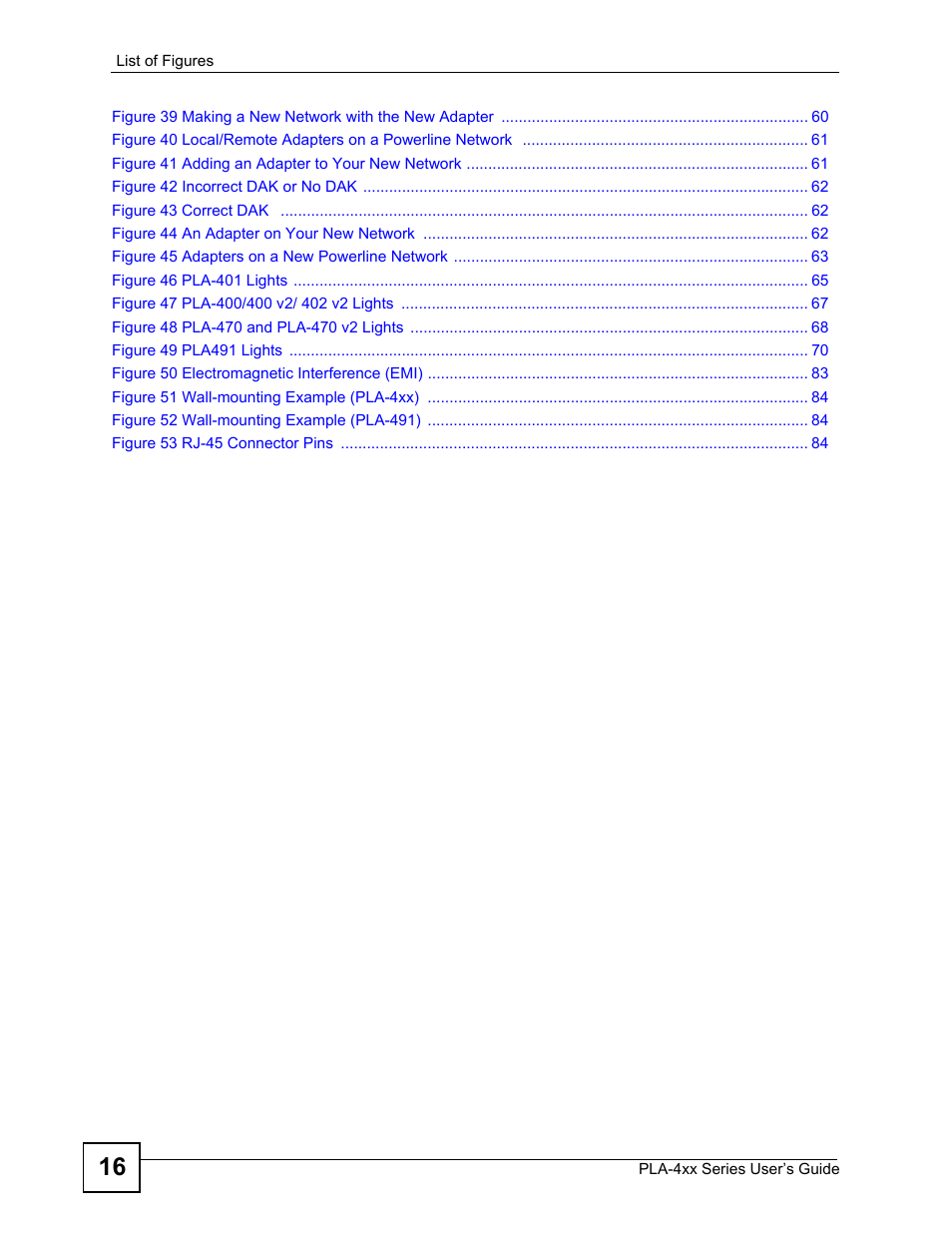 ZyXEL Communications PLA-470 User Manual | Page 16 / 92