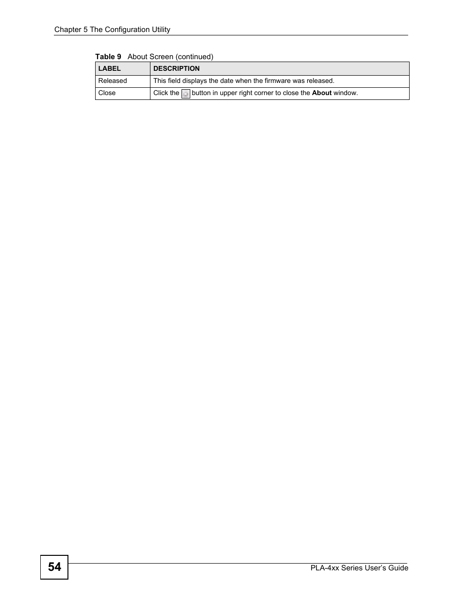 ZyXEL Communications PLA-470 User Manual | Page 54 / 92