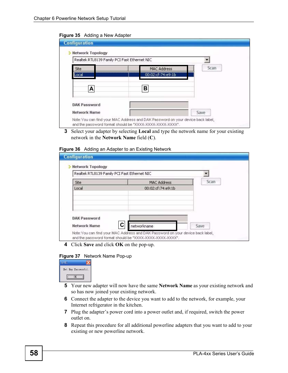 ZyXEL Communications PLA-470 User Manual | Page 58 / 92