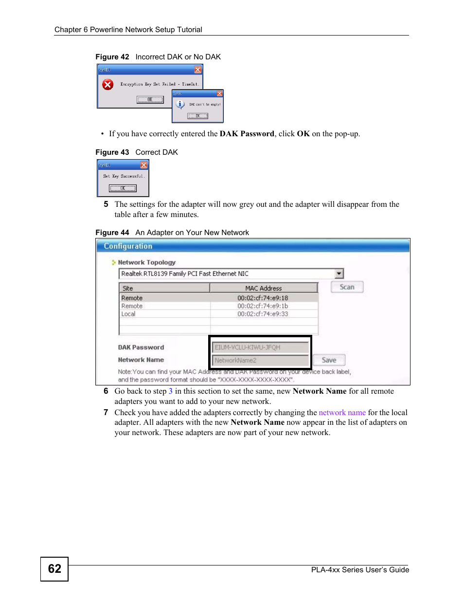 ZyXEL Communications PLA-470 User Manual | Page 62 / 92