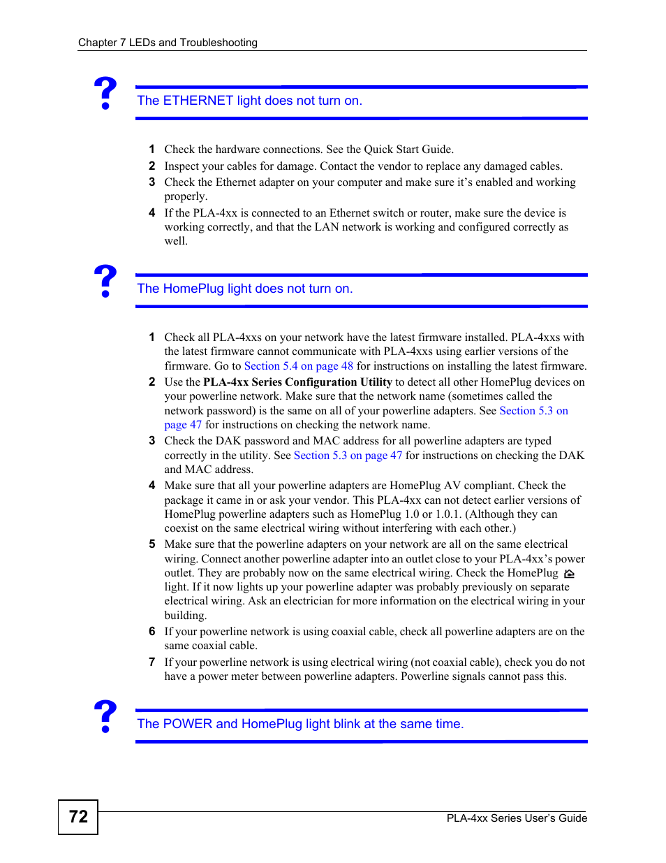 ZyXEL Communications PLA-470 User Manual | Page 72 / 92