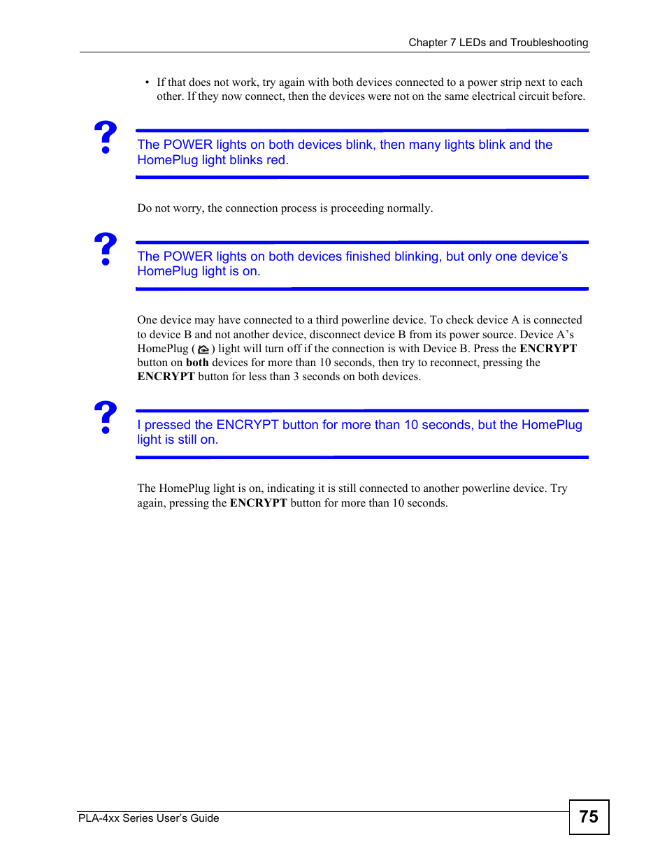 ZyXEL Communications PLA-470 User Manual | Page 75 / 92