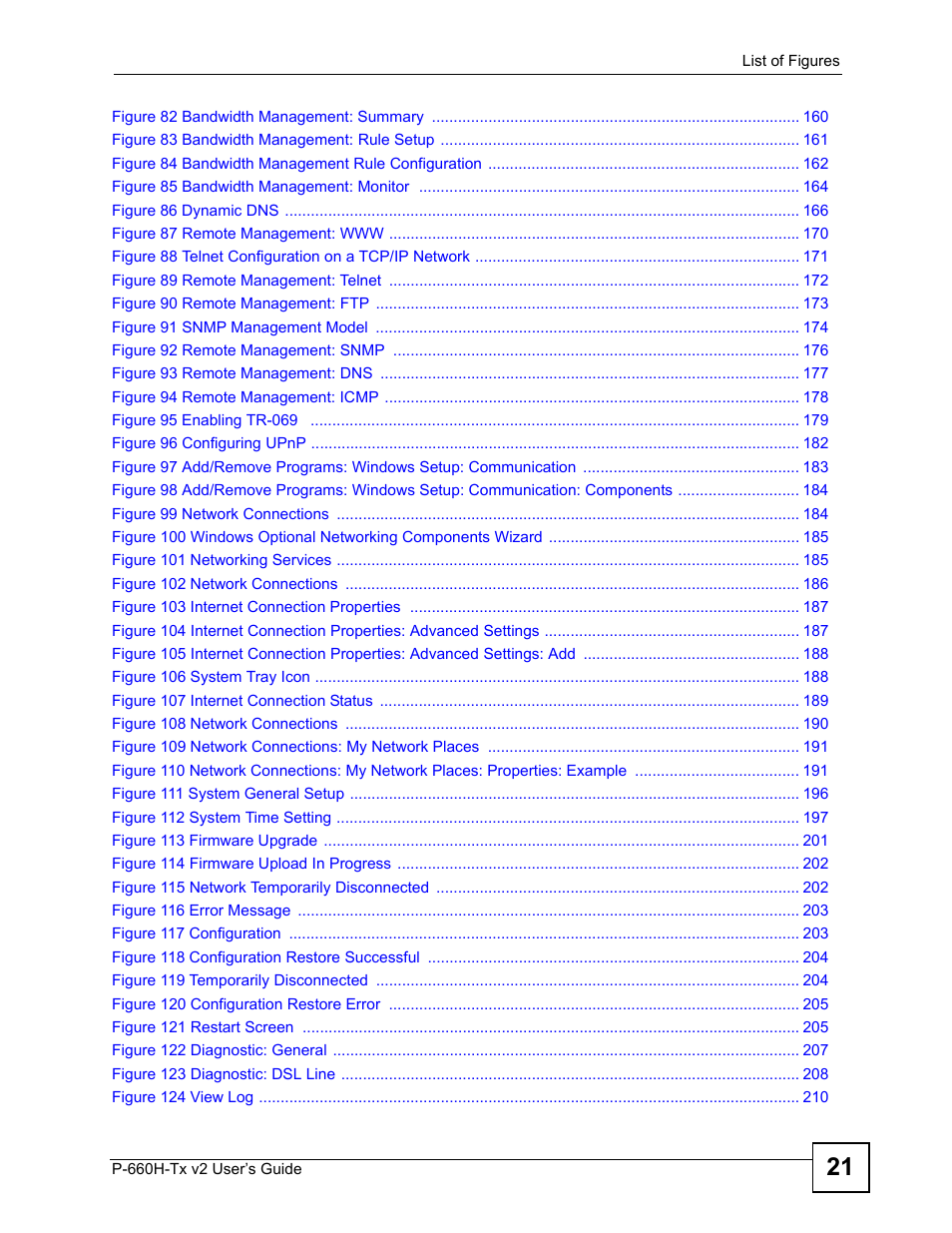 ZyXEL Communications P-660H-Tx v2 User Manual | Page 21 / 312