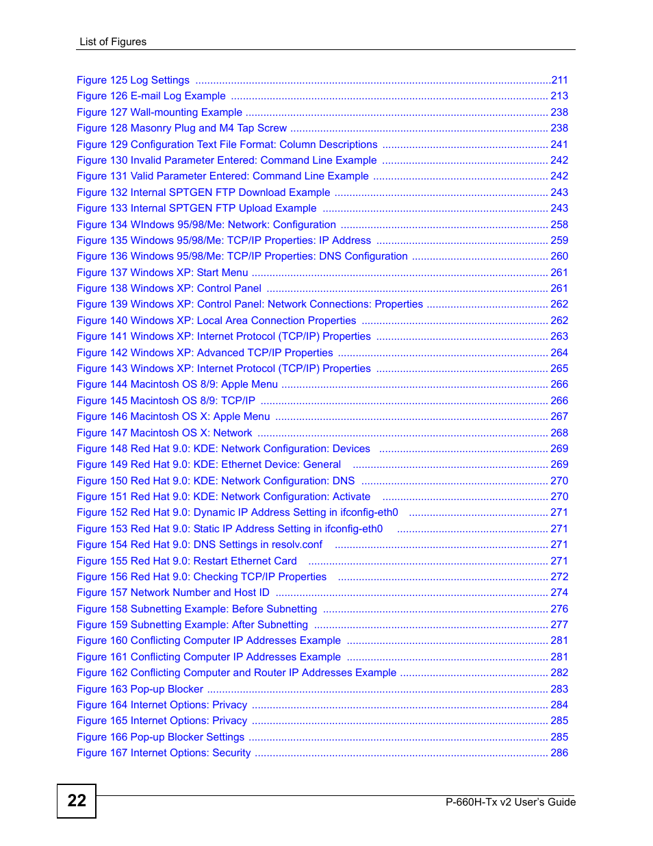 ZyXEL Communications P-660H-Tx v2 User Manual | Page 22 / 312