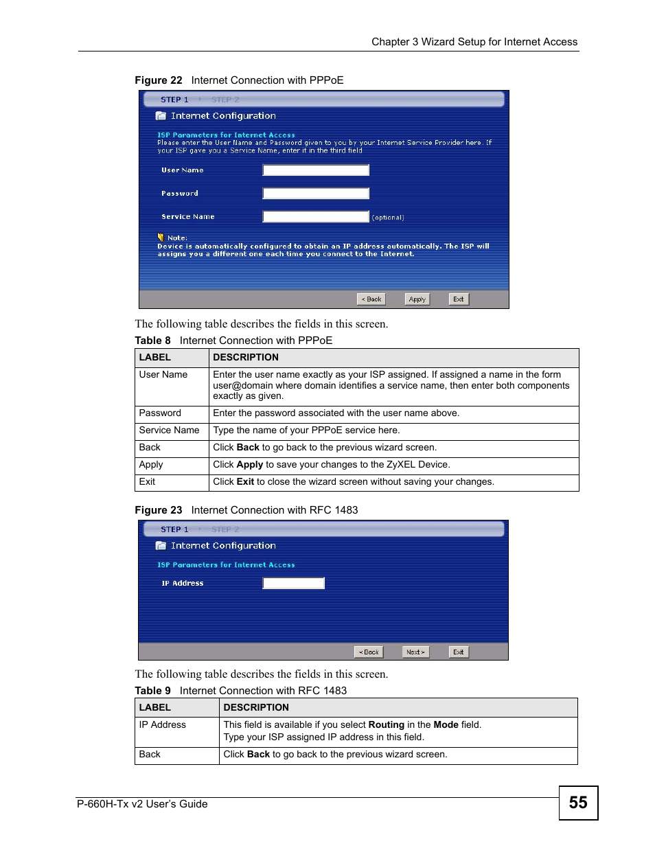 ZyXEL Communications P-660H-Tx v2 User Manual | Page 55 / 312