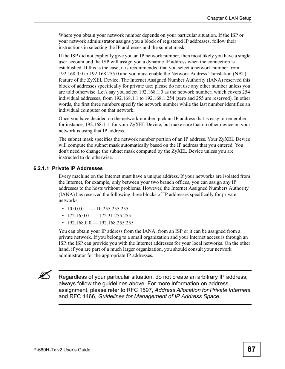 ZyXEL Communications P-660H-Tx v2 User Manual | Page 87 / 312