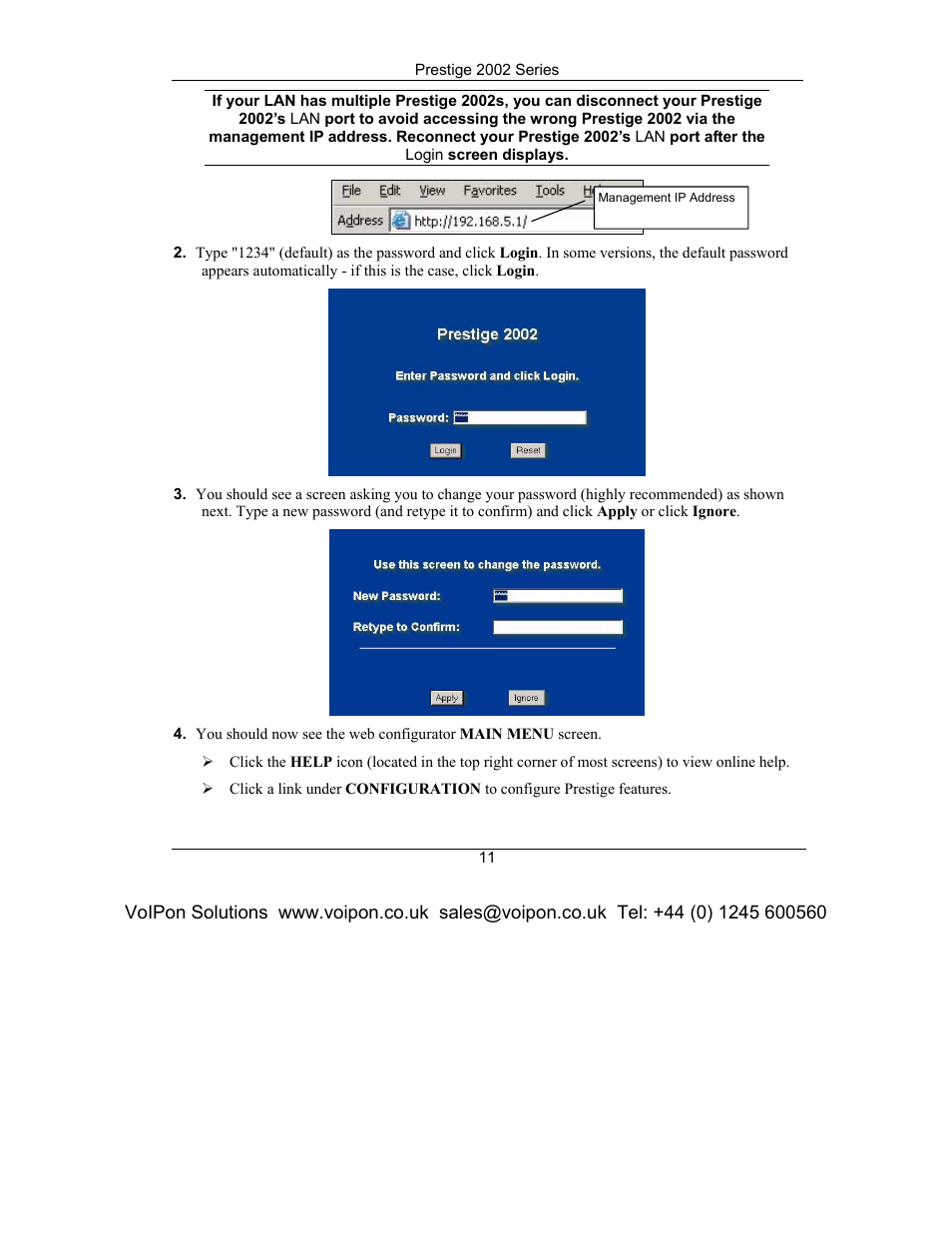 ZyXEL Communications Prestige 2002 Series User Manual | Page 11 / 20