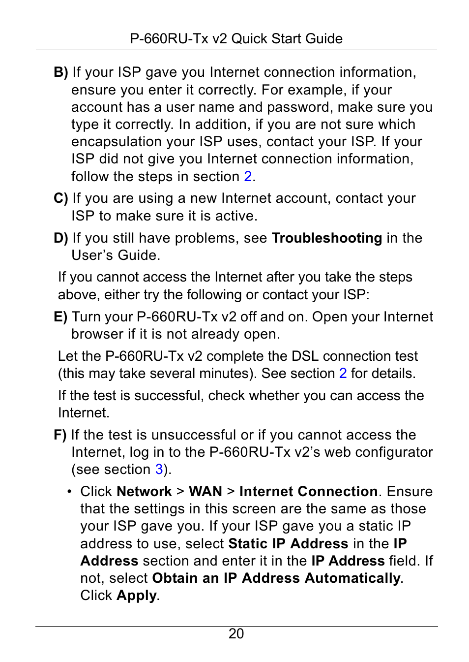 ZyXEL Communications ADSL2+ Ethernet / USB Router P-660RU-Tx v2 User Manual | Page 21 / 22