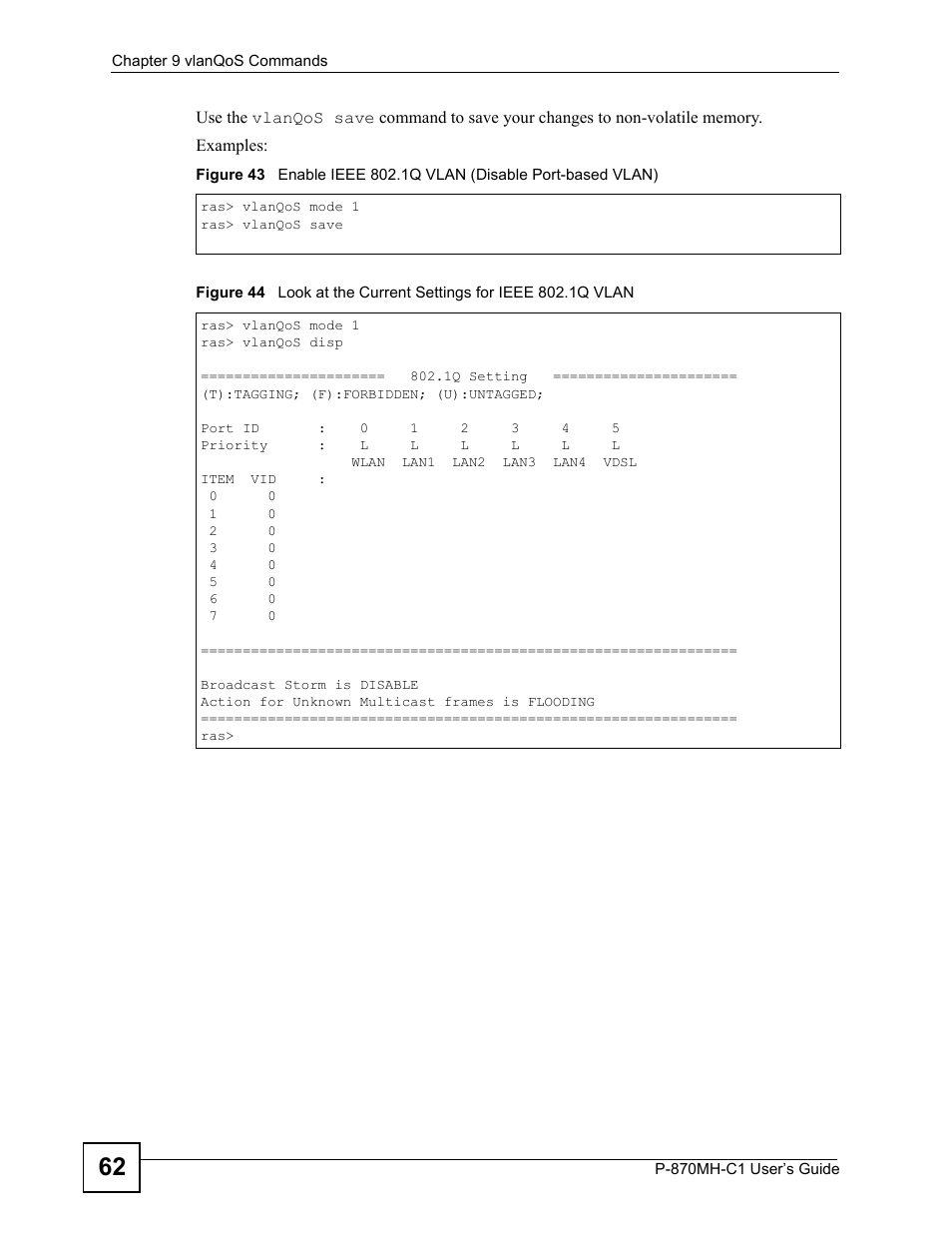 ZyXEL Communications P-870MH-C1 User Manual | Page 62 / 74