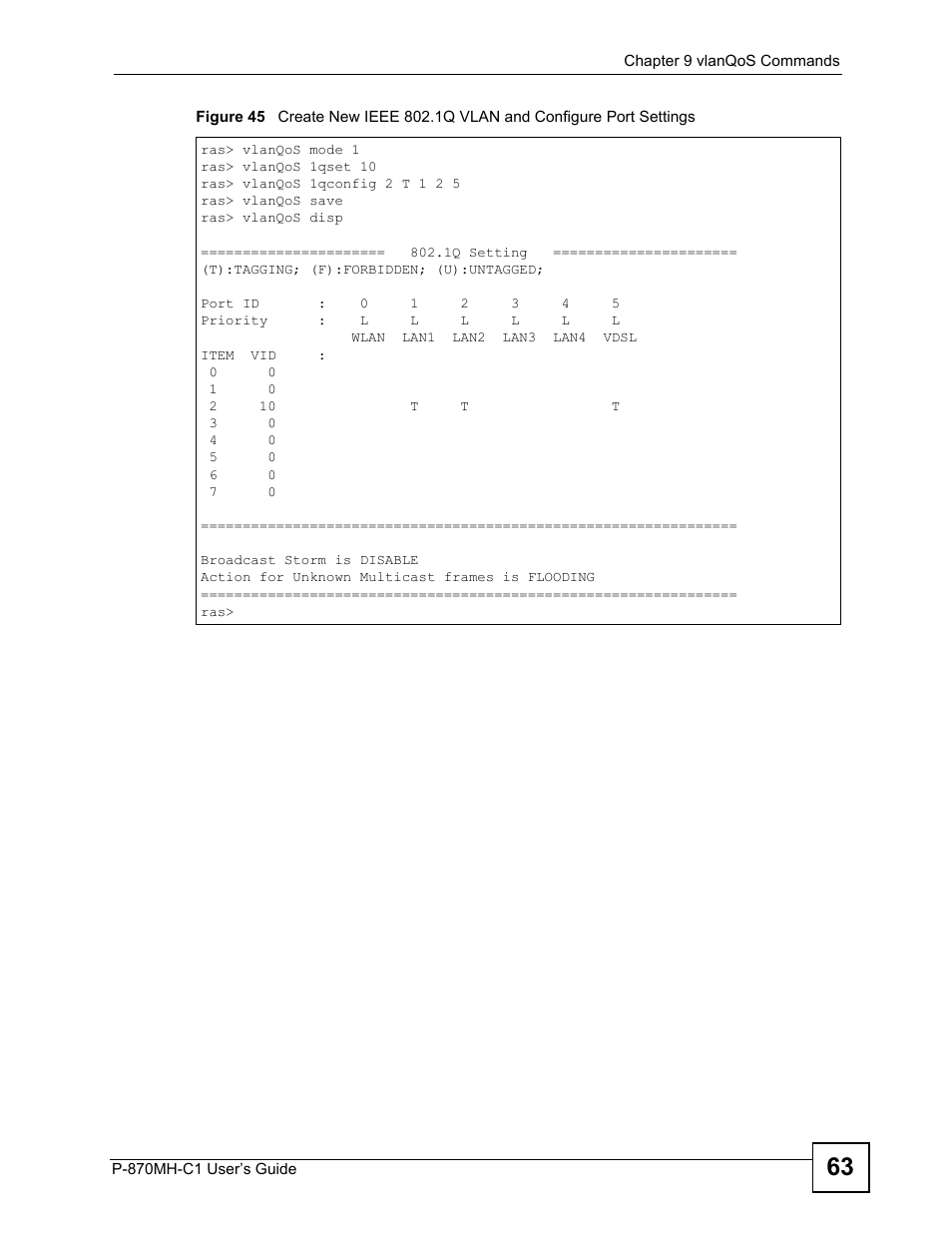 ZyXEL Communications P-870MH-C1 User Manual | Page 63 / 74