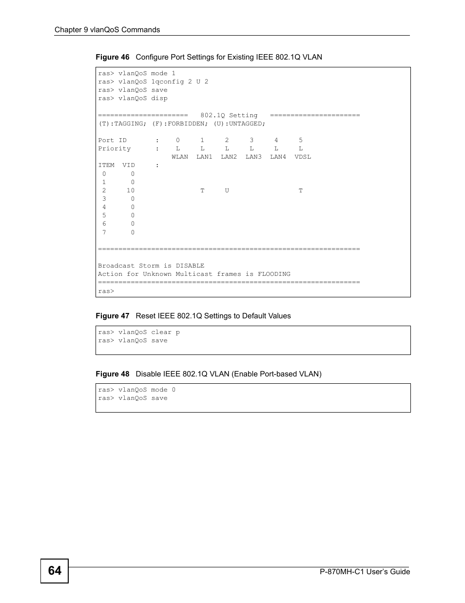 ZyXEL Communications P-870MH-C1 User Manual | Page 64 / 74