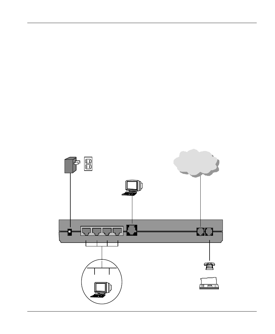 Chapter 2 cabling & installation, 1 prestige 100mh | ZyXEL Communications Prestige 100MH User Manual | Page 9 / 29