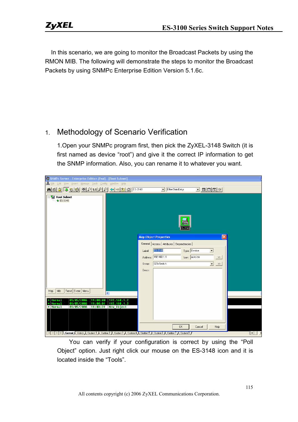 Methodology of scenario verification | ZyXEL Communications ZyXEL Dimension ES-3148 User Manual | Page 115 / 124