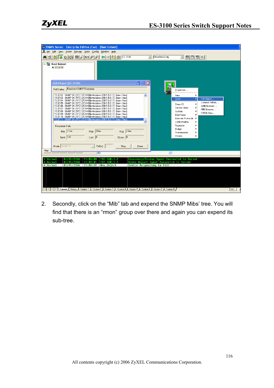 ZyXEL Communications ZyXEL Dimension ES-3148 User Manual | Page 116 / 124