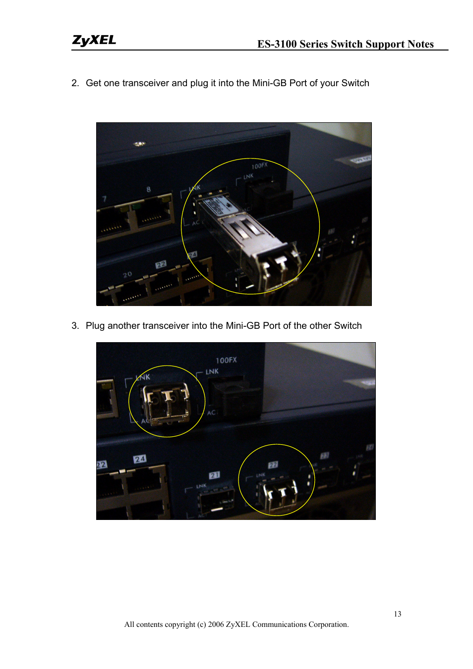 ZyXEL Communications ZyXEL Dimension ES-3148 User Manual | Page 13 / 124