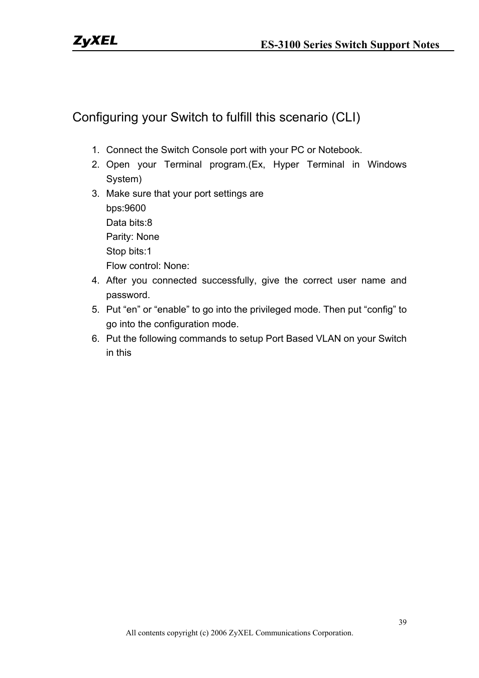ZyXEL Communications ZyXEL Dimension ES-3148 User Manual | Page 39 / 124