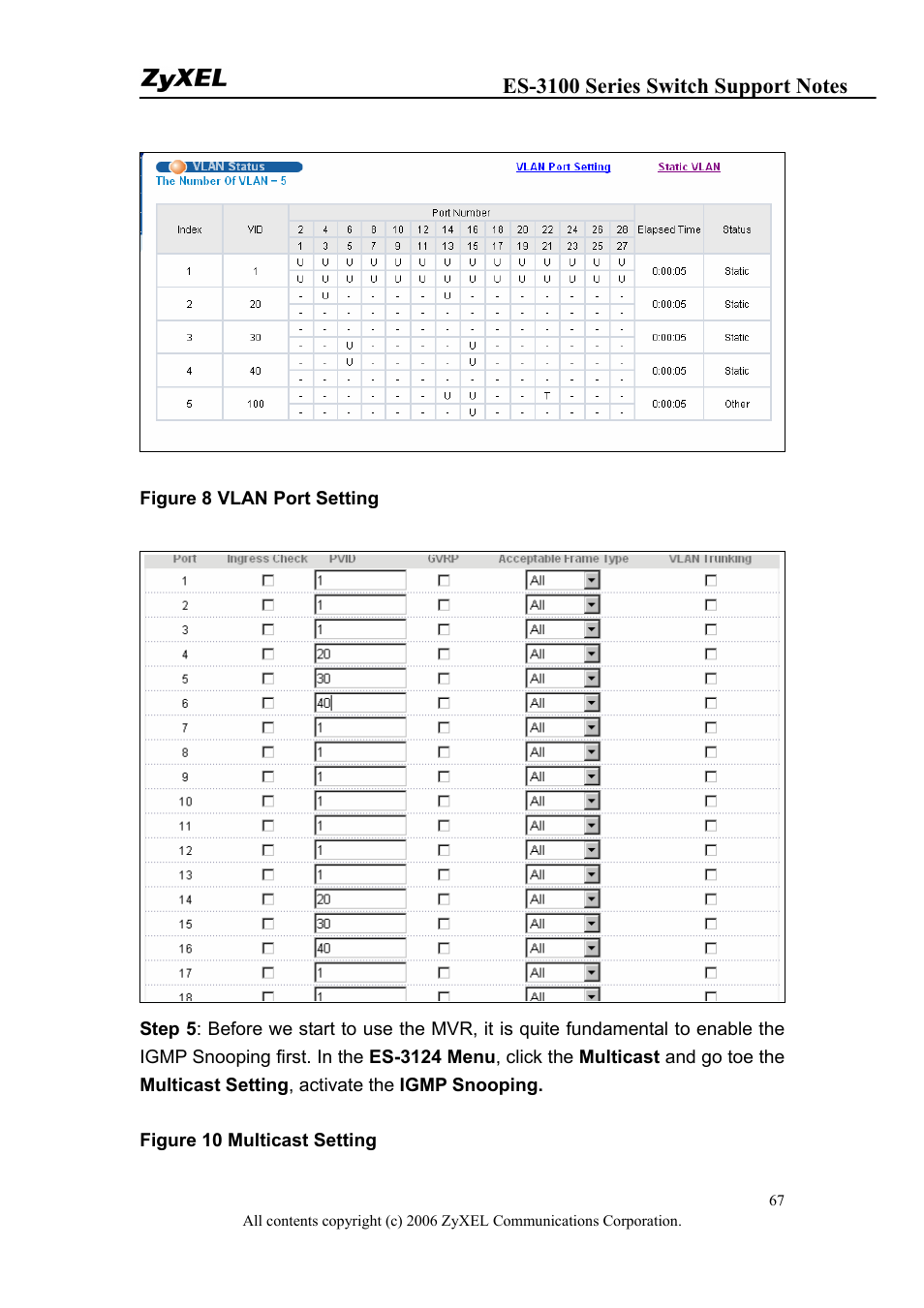 ZyXEL Communications ZyXEL Dimension ES-3148 User Manual | Page 67 / 124