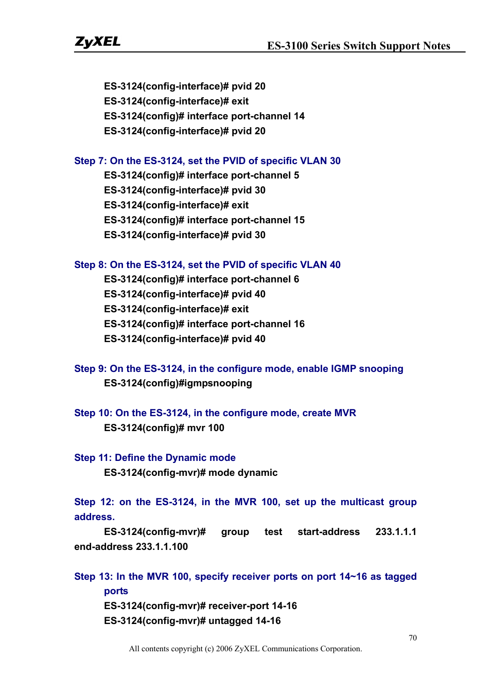 ZyXEL Communications ZyXEL Dimension ES-3148 User Manual | Page 70 / 124