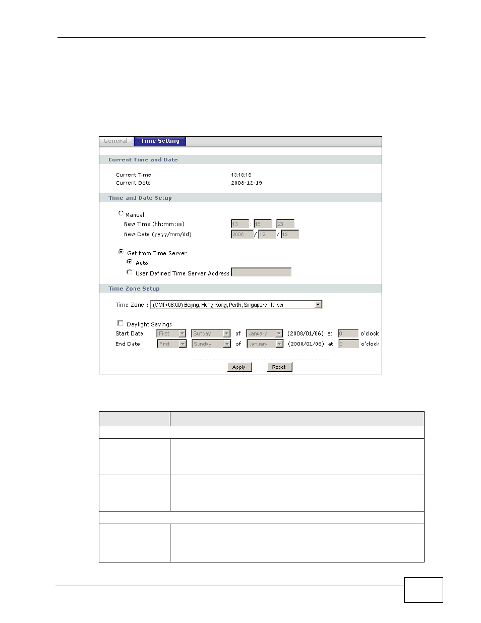 3 time setting | ZyXEL Communications NBG4115 User Manual | Page 183 / 280